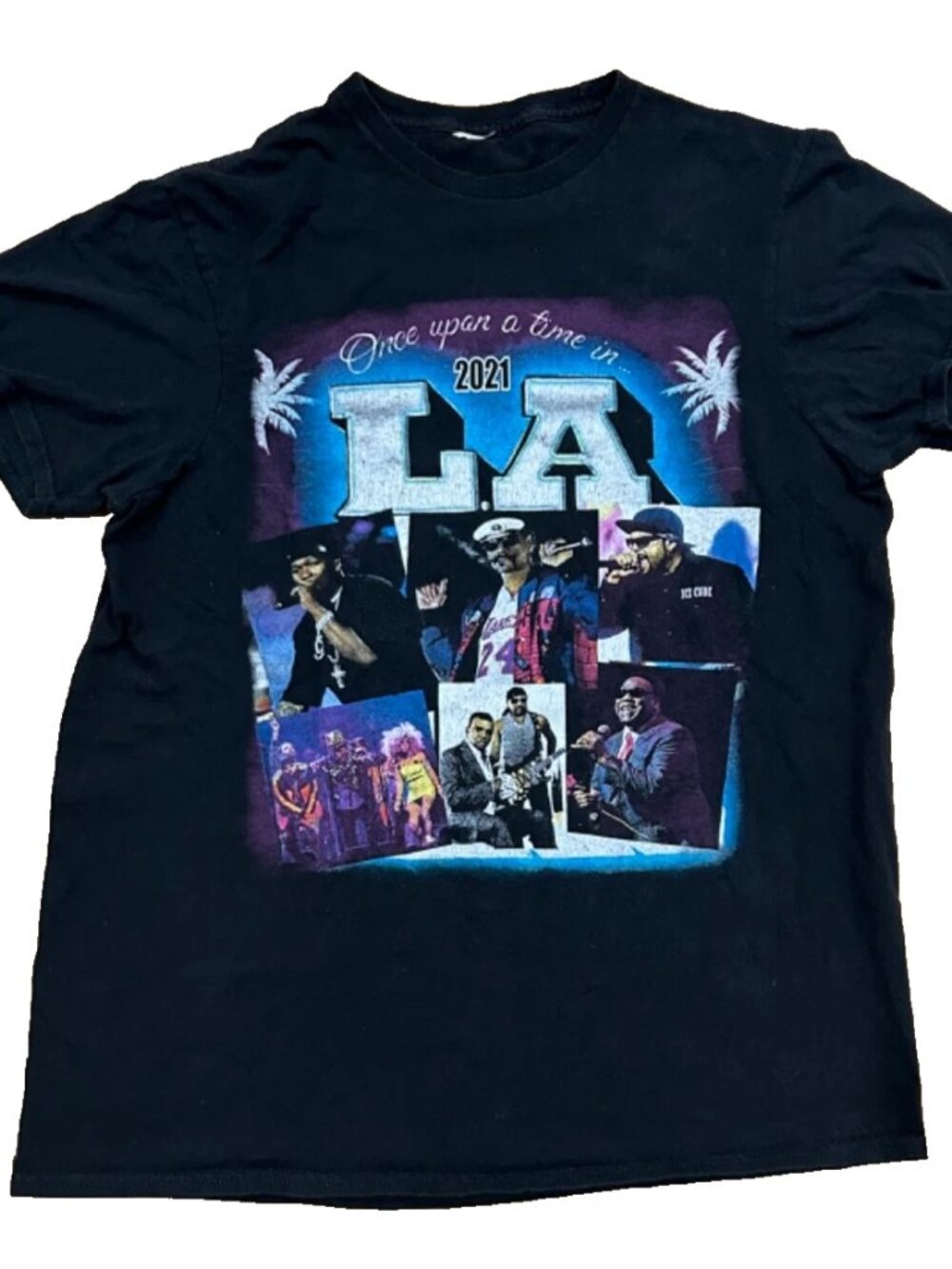 Once Upon a Time in LA 2021 Rap Tee Concert T-Shirt Snoop Dogg 50 Cent